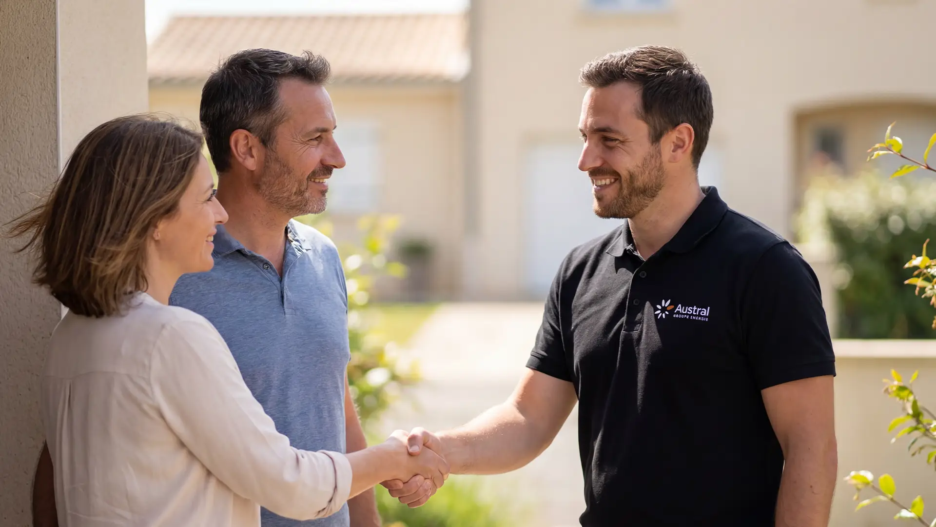 conseiller solaire contact client avec couple