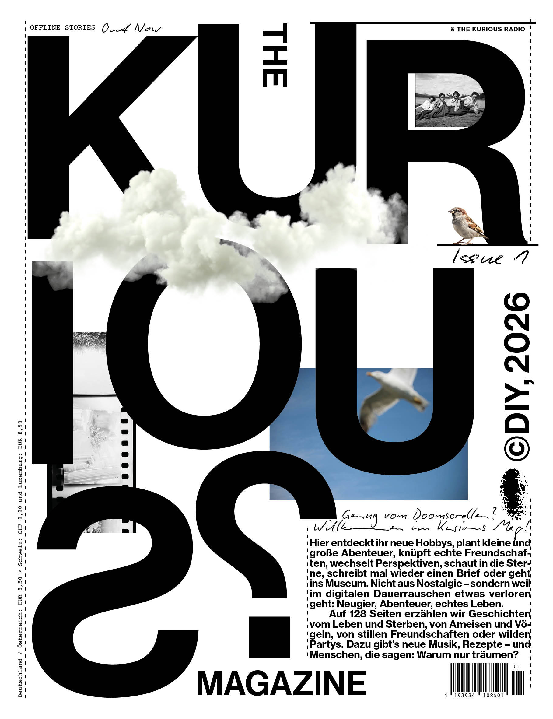 The Kurious Magazine Issue One, gedruckt