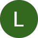 Green circle with a white capital letter L in the center.