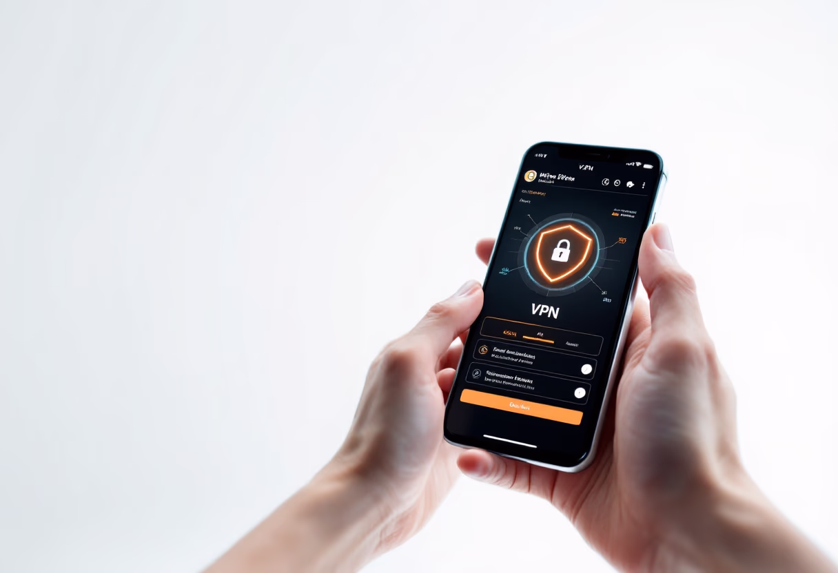 [interface] screenshot of vpn feature (for an ai cybersecurity company)