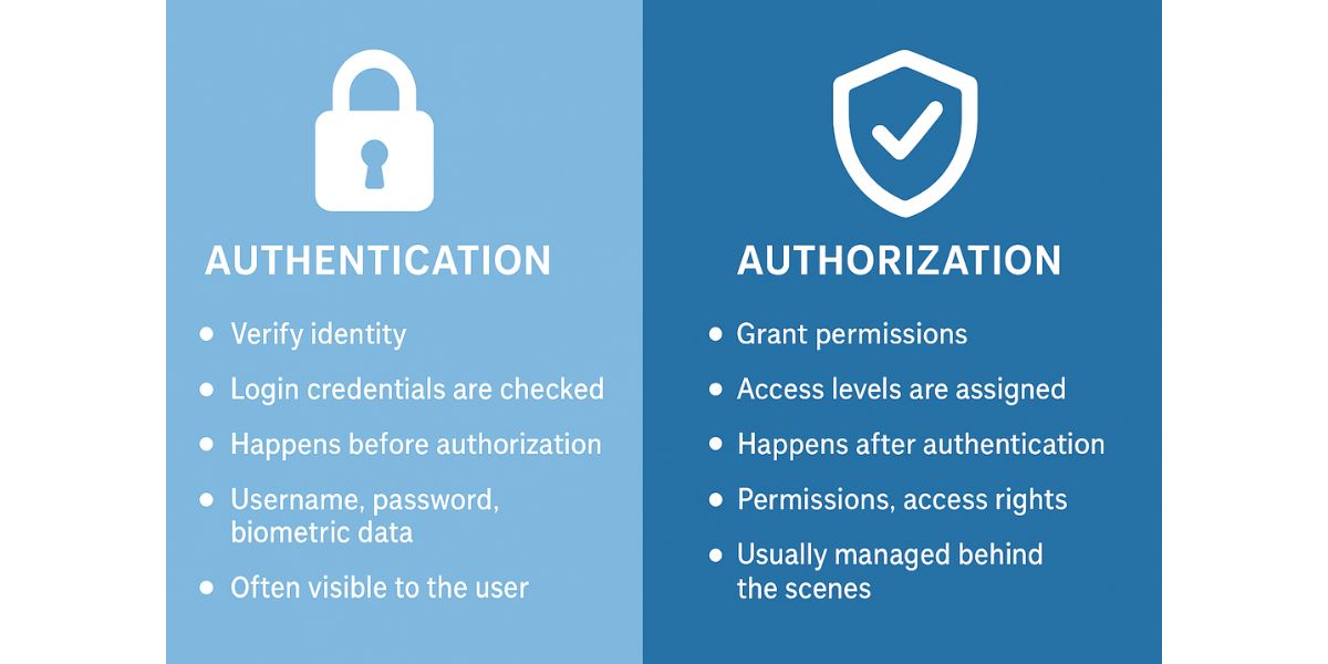Differences between Authentication and Authorization