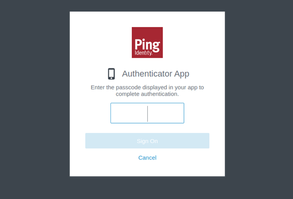 Ping Authentication