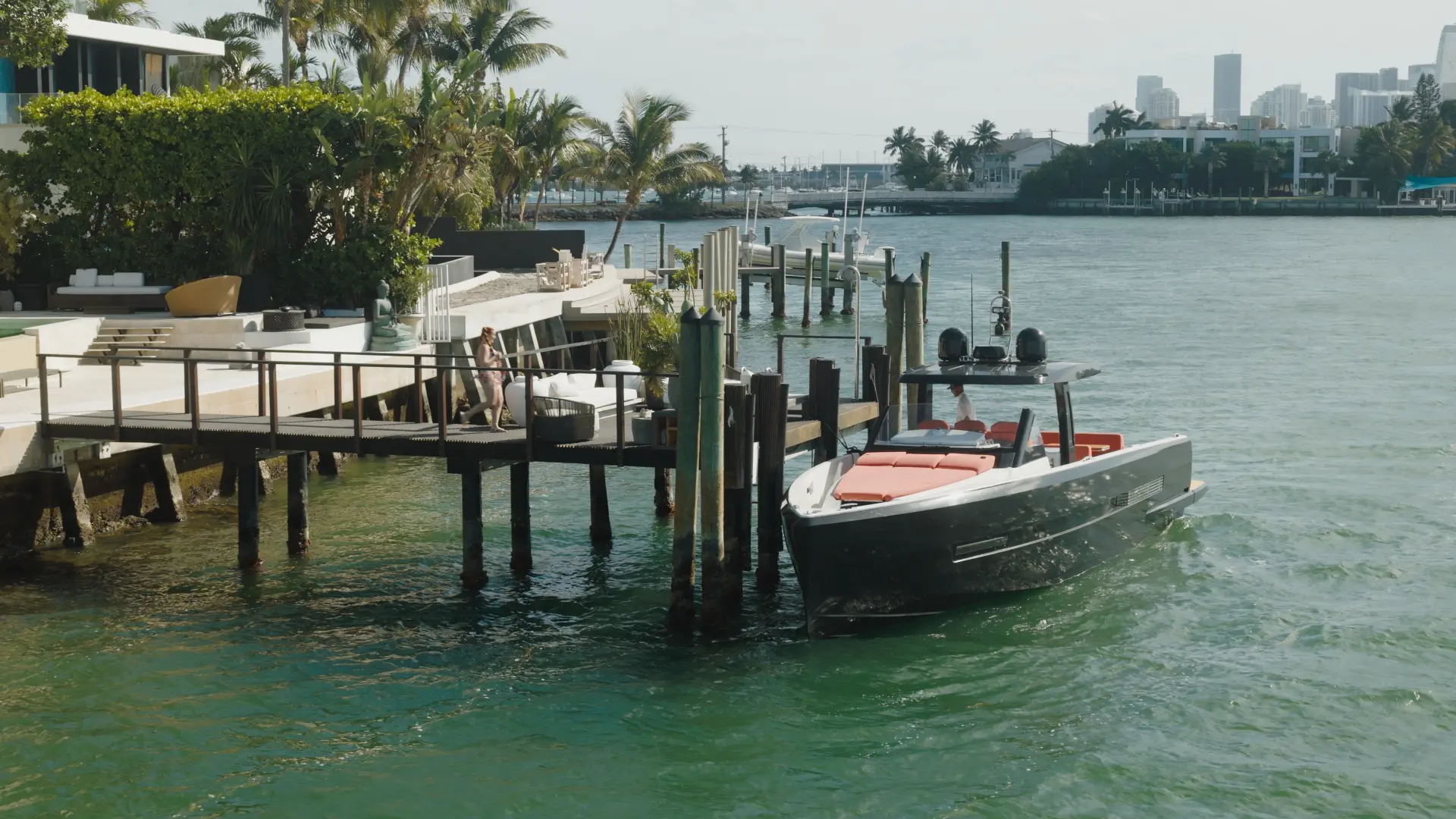 Boat dock location for video shoot setup