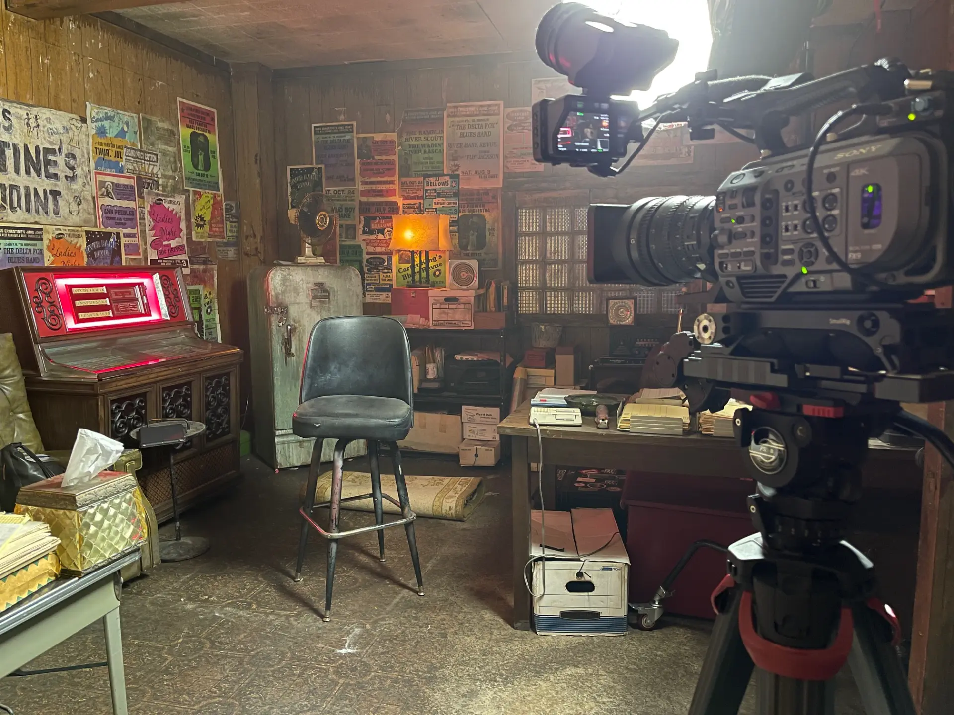 Professional TV commercial set setup highlighting full-service production benefits