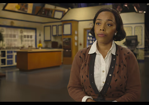 Professional video production still from a corporate brand film