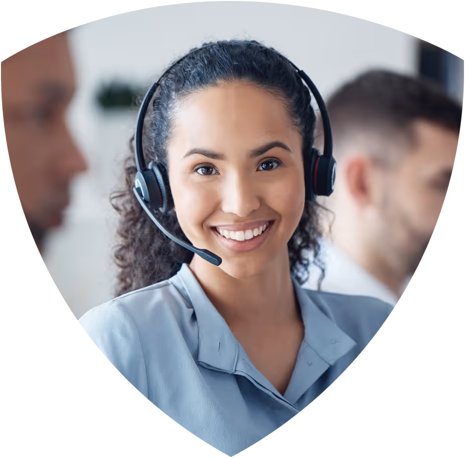 Customer Care representative smiling