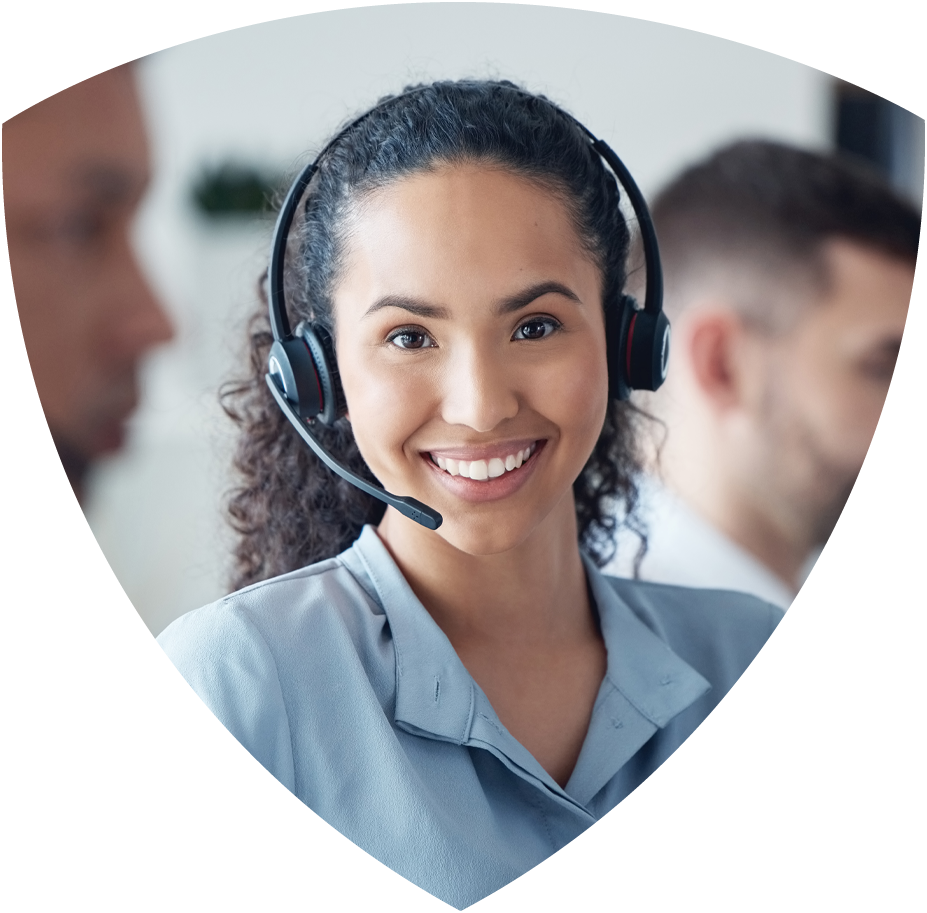 Customer Care representative smiling