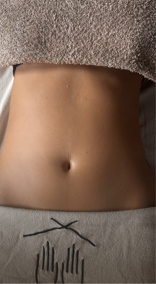 Lymphatic Duo – Bauch vor der Behandlung
