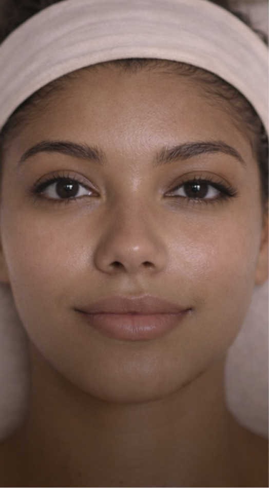 Lymphatic Face Glow – Gesicht vor der Behandlung