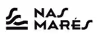 Logotipo Nas Mares com ícone estilizado de ondas do mar