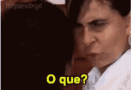 Icônico gif da Gretchen falando "o quê" para os Bots do Instagram