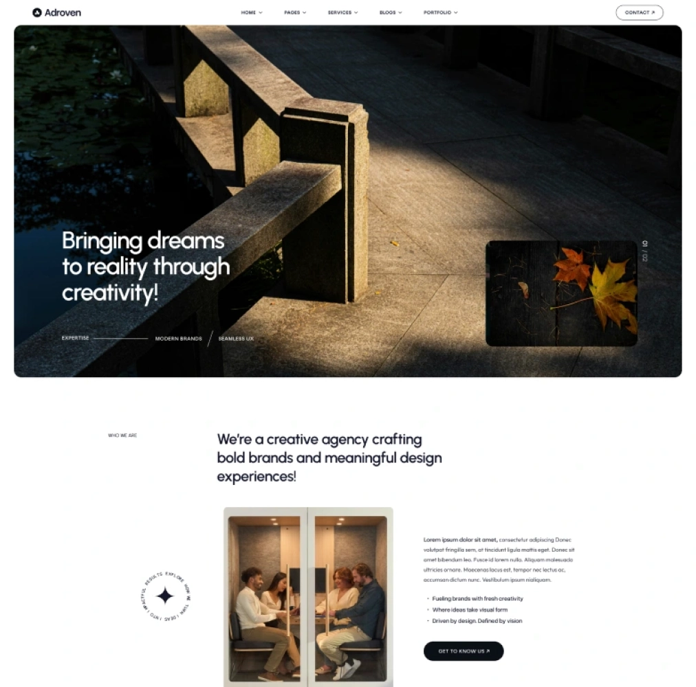 Adroven-landing-home-one 