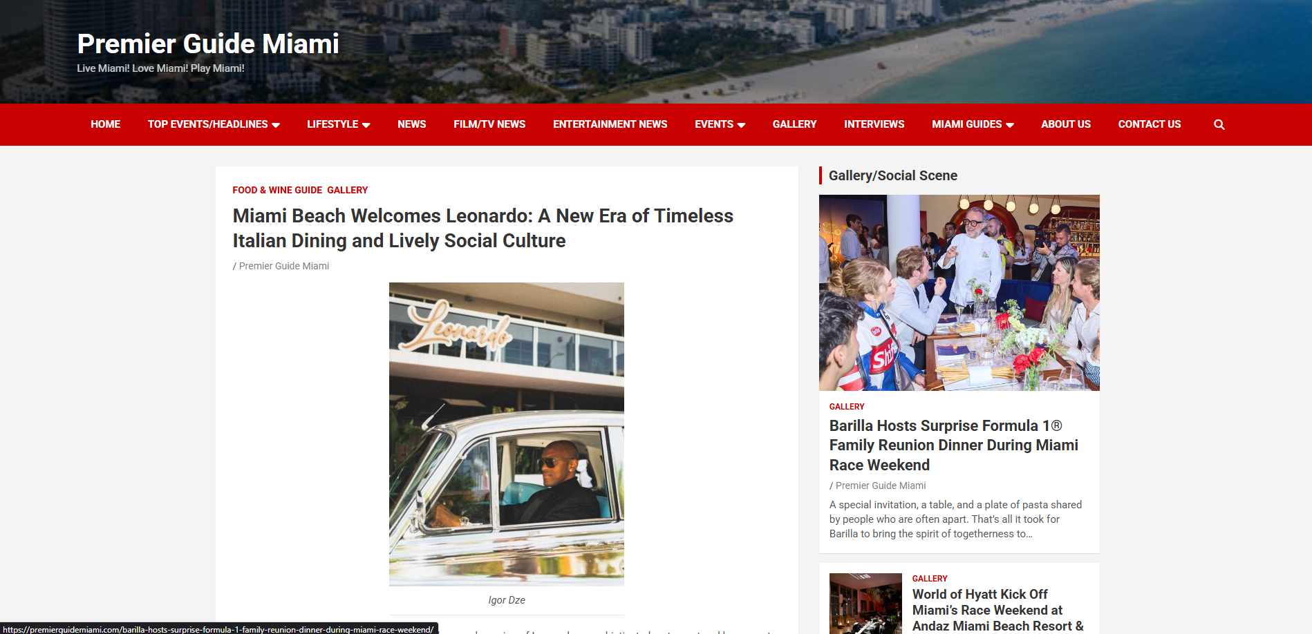 Miami Beach Welcomes Leonardo: A New Era of Timeless Italian Dining and Lively Social Culture