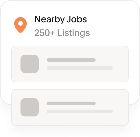 Graphic of nearby job listings