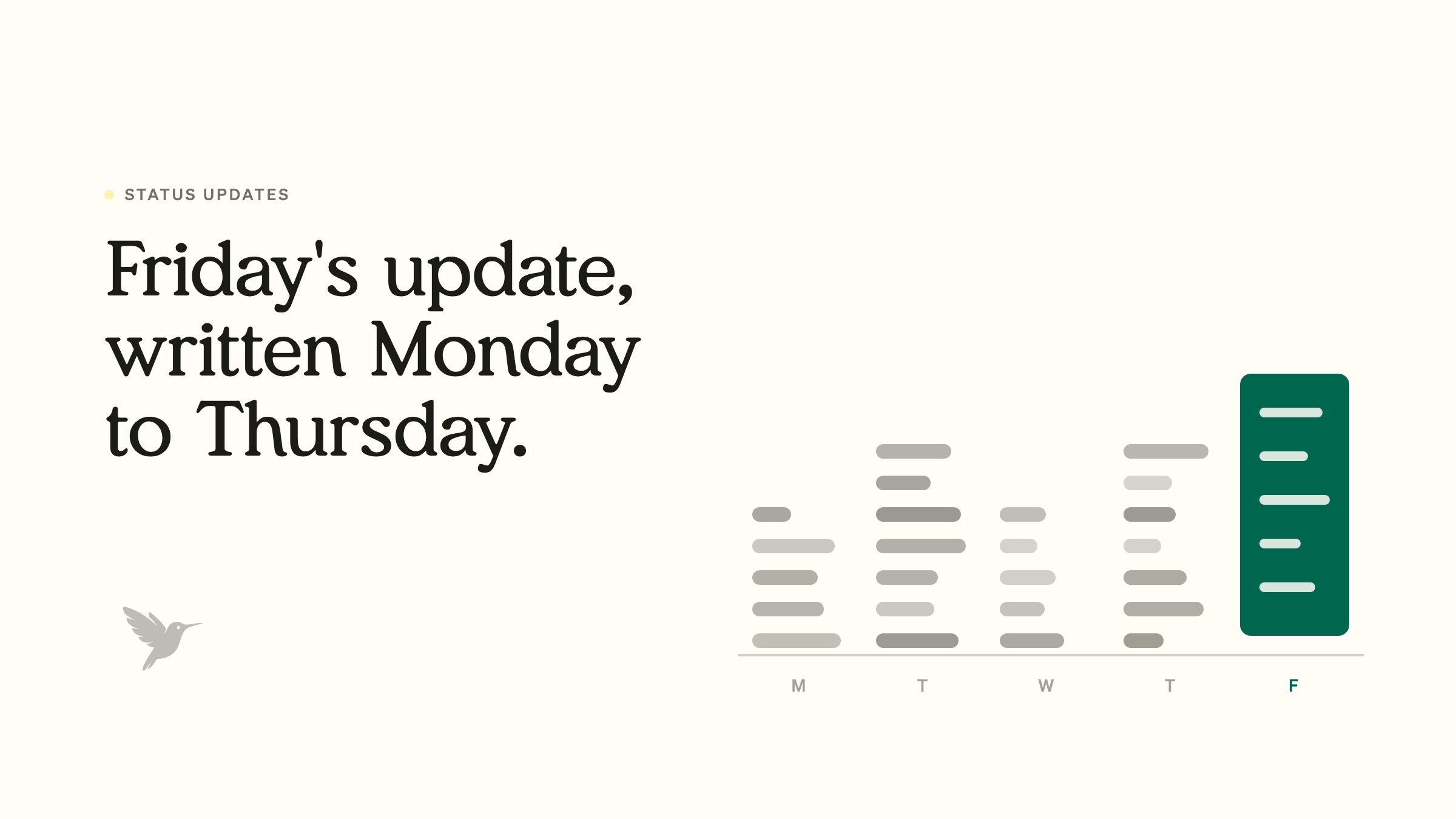 Let AI write your weekly status update from work you already did