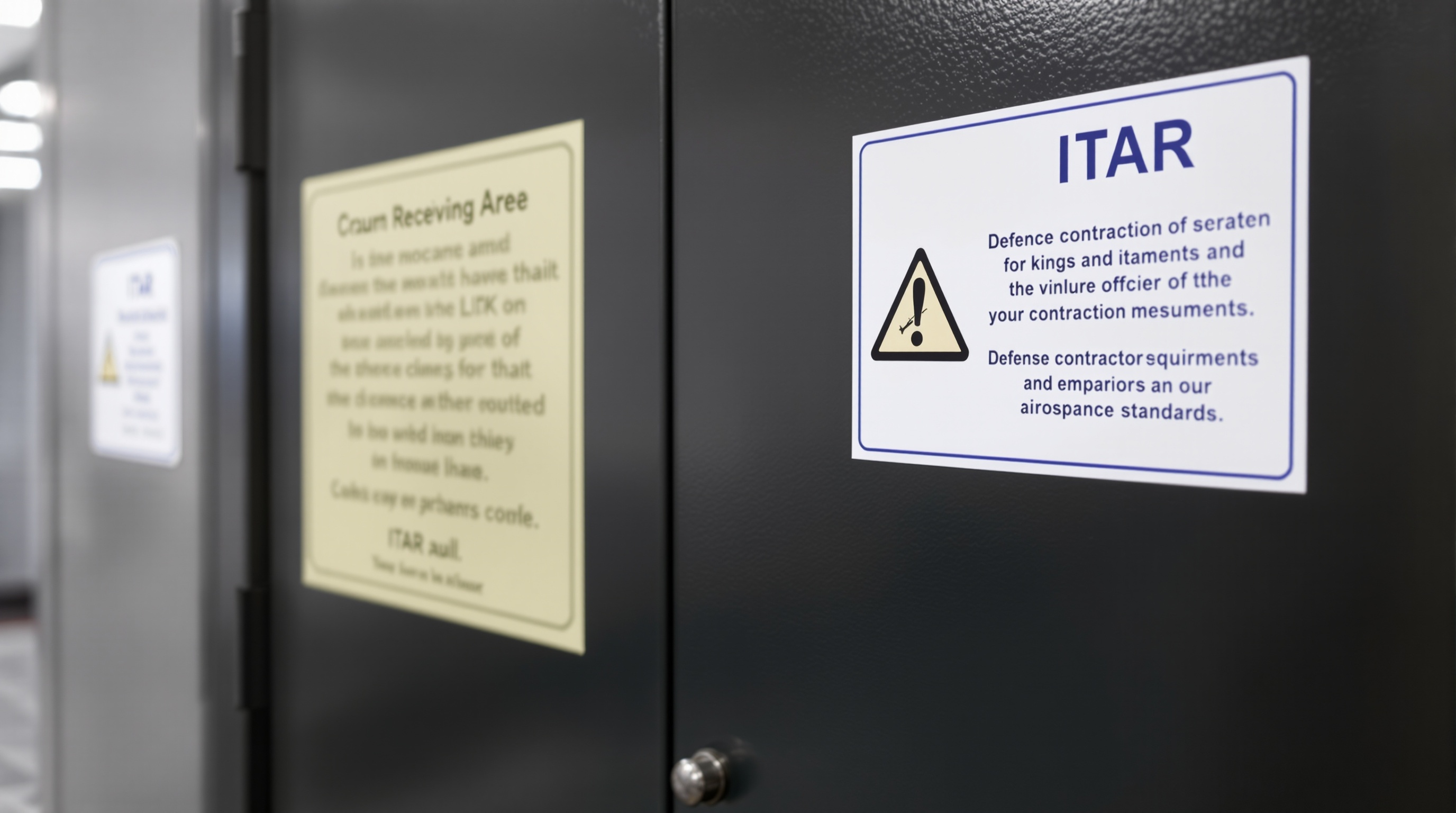 ITAR-controlled receiving area for aerospace components