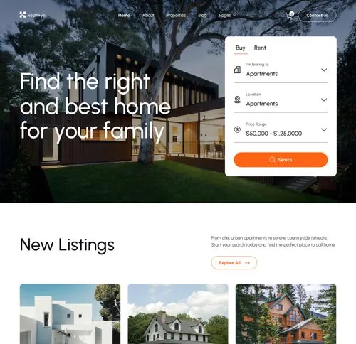 Coverpage page screenshot