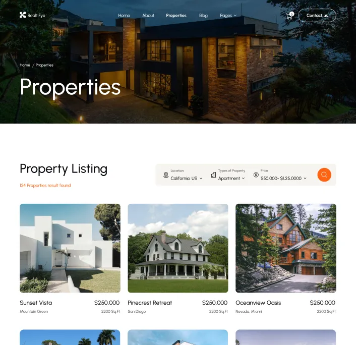 Coverpage page screenshot