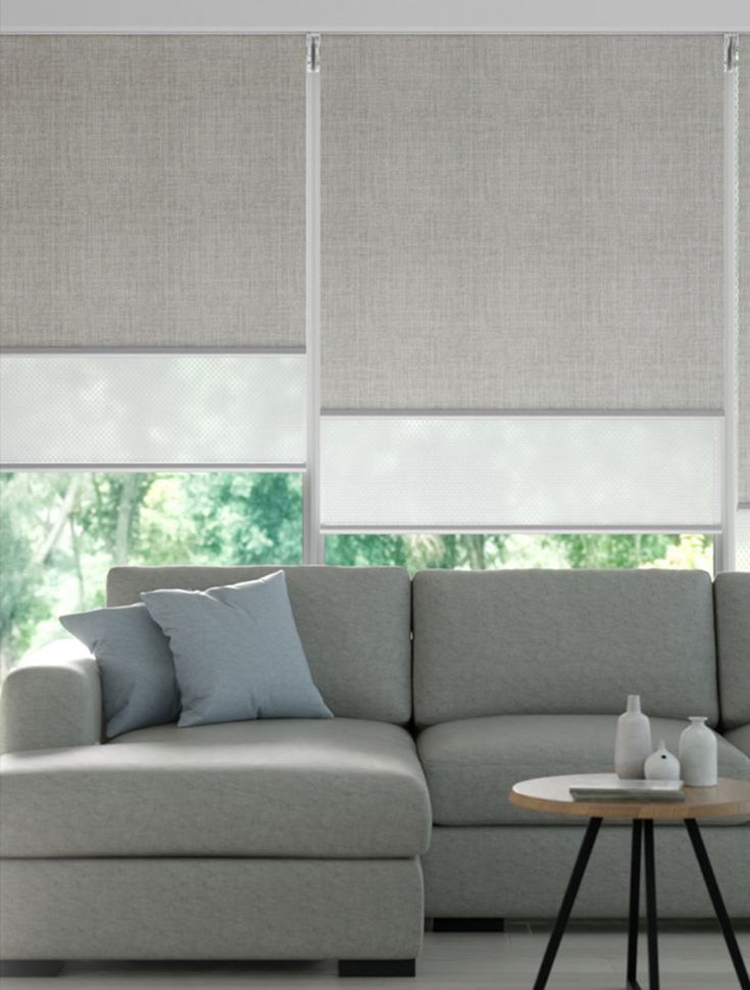 Double roller shade window treatment option
