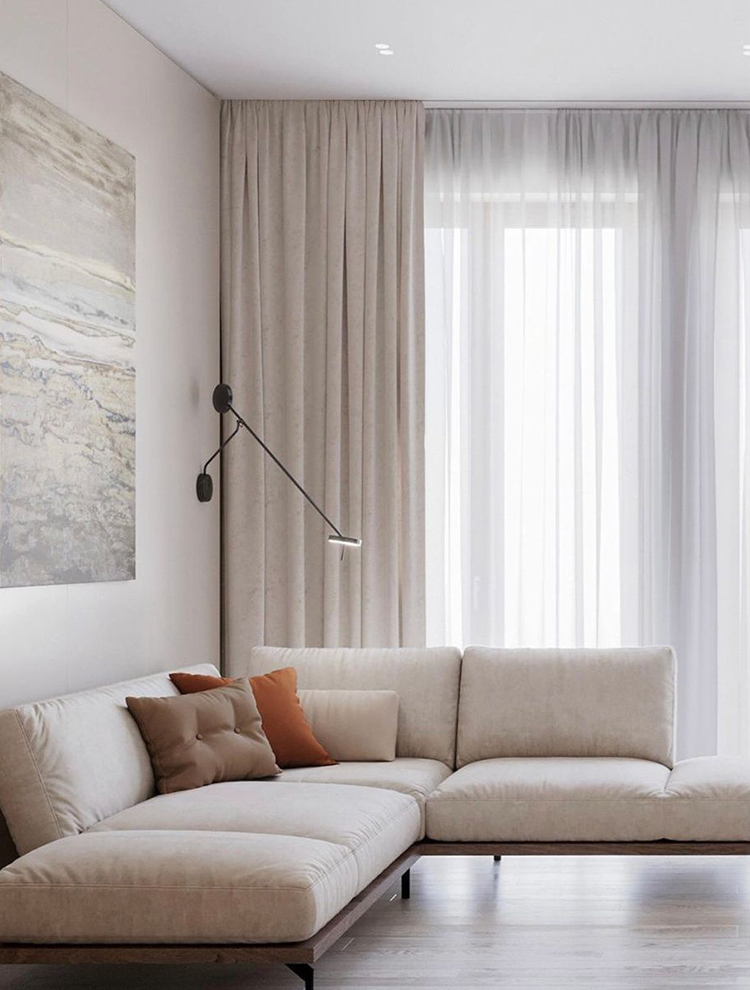 Double curtain window treatment option