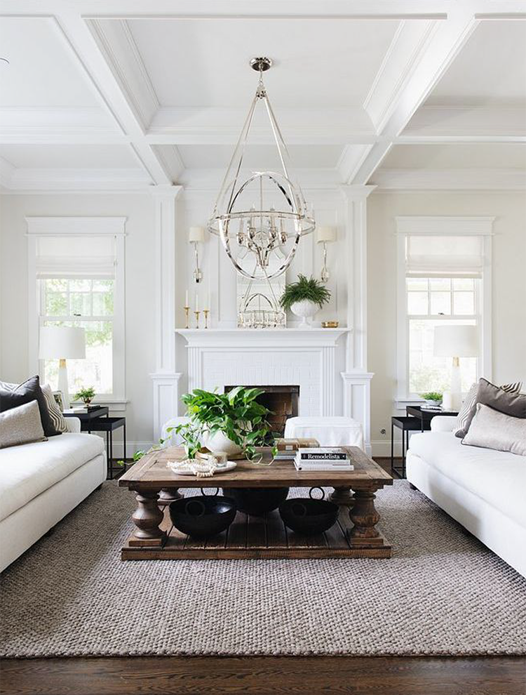 Coffered ceiling design option