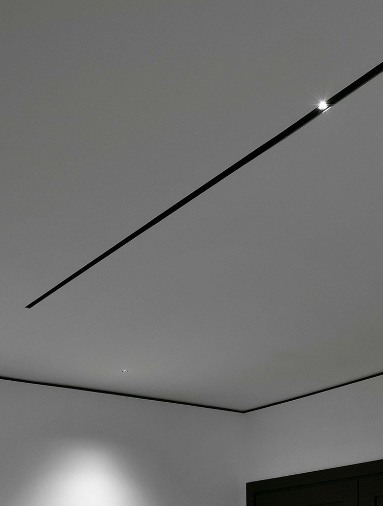 Track lighting with HVAC integration option