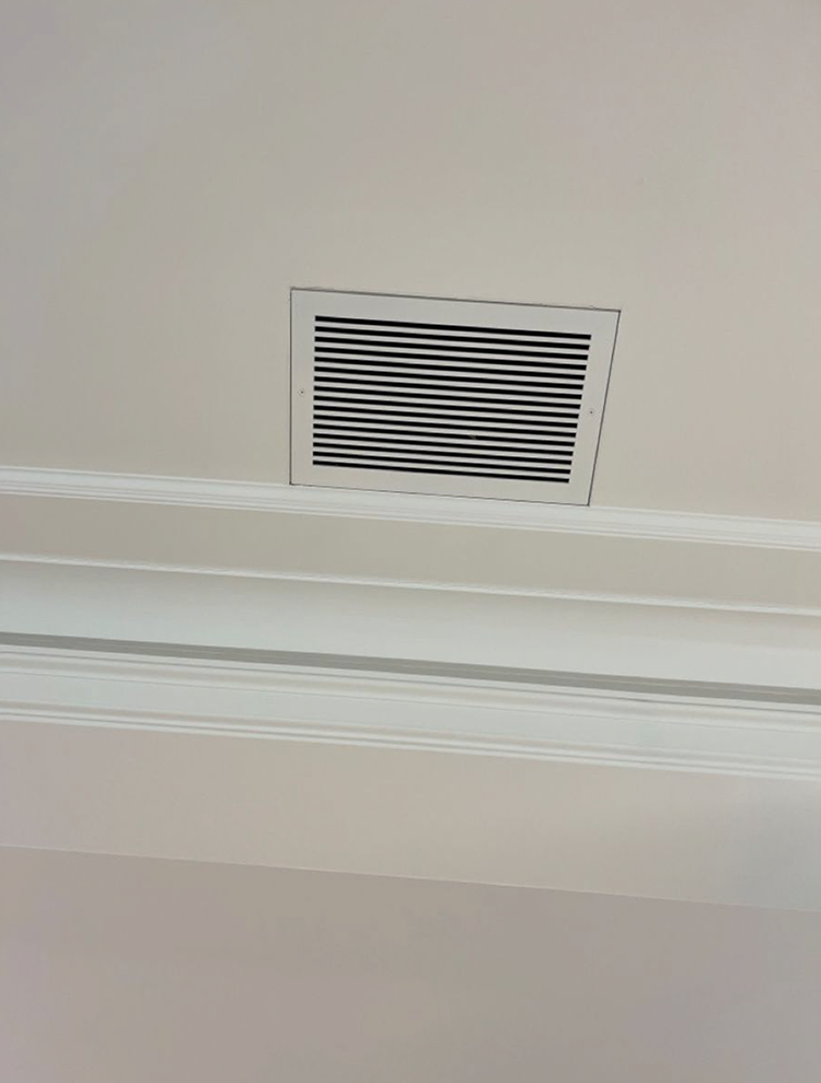 Standard grille HVAC diffuser option