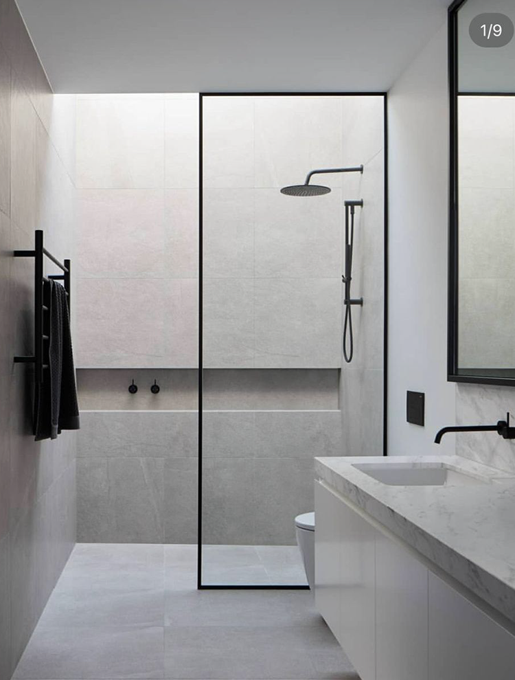 Fixed panel shower enclosure option