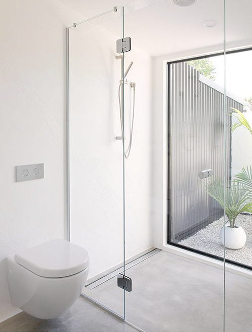 Shower enclosure with door option