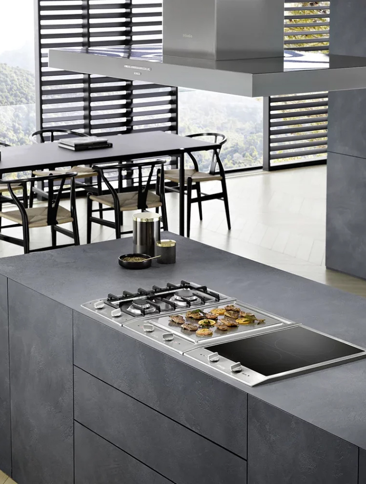 Cooking appliance option for luxury kitchen