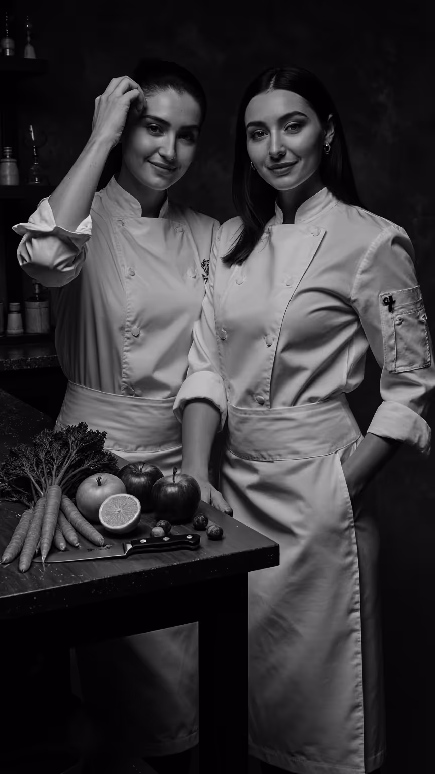 Retrato de las dos chefs de Akra, reflejo de la dirección gastronómica compartida