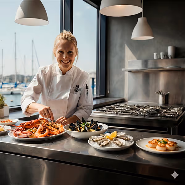 Cocina mediterránea del restaurante Akra con influencias locales y contemporáneas