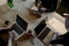 [background image] of office space