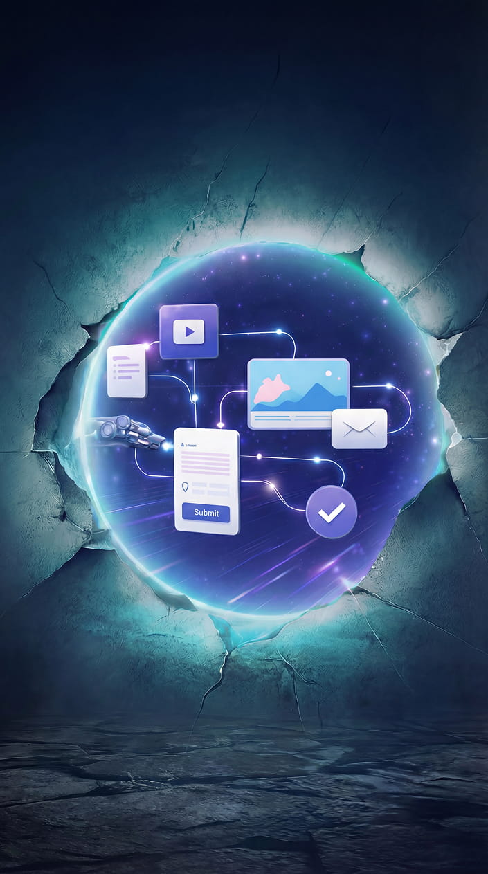 Prikaz custom Webflow sajta na mobilnom uređaju
