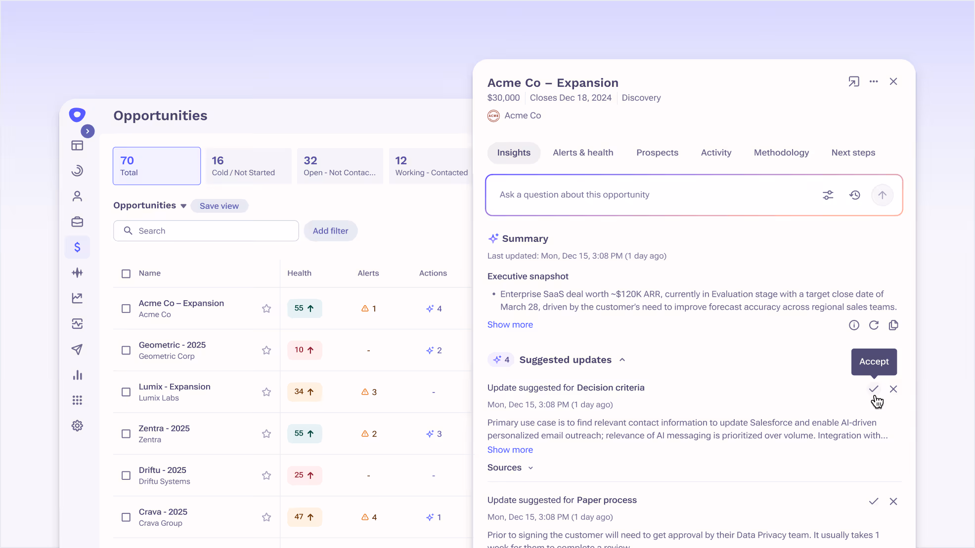 Outreach AI Deal Agent product preview