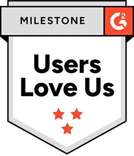 G2 "Users love us" Milestone Badge