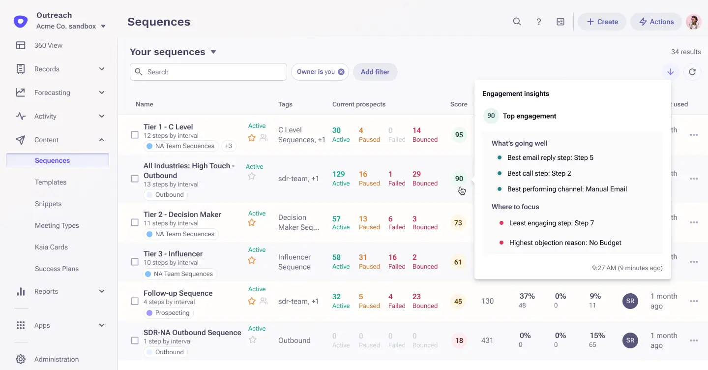 Outbound prospecting