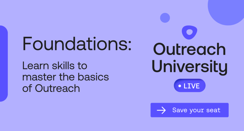 Outreach University Live: Foundations - AI in Outreach