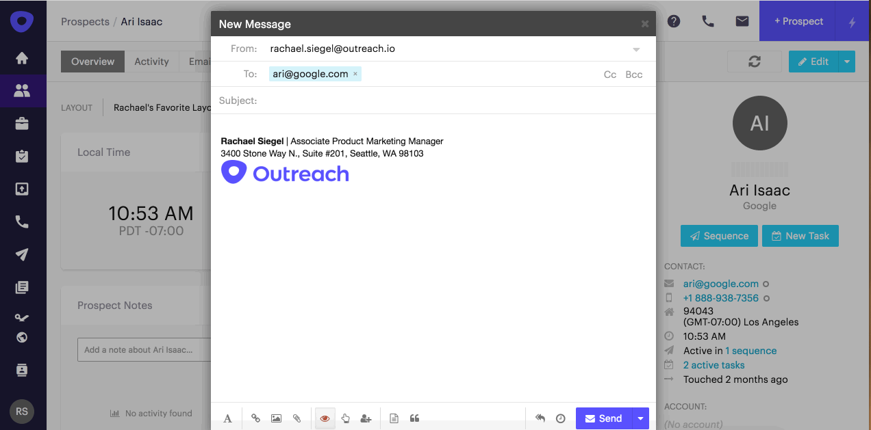 Formatting emails update one