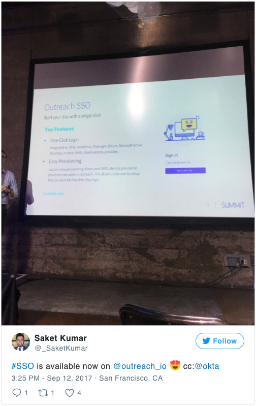 Twitter screenshot sso