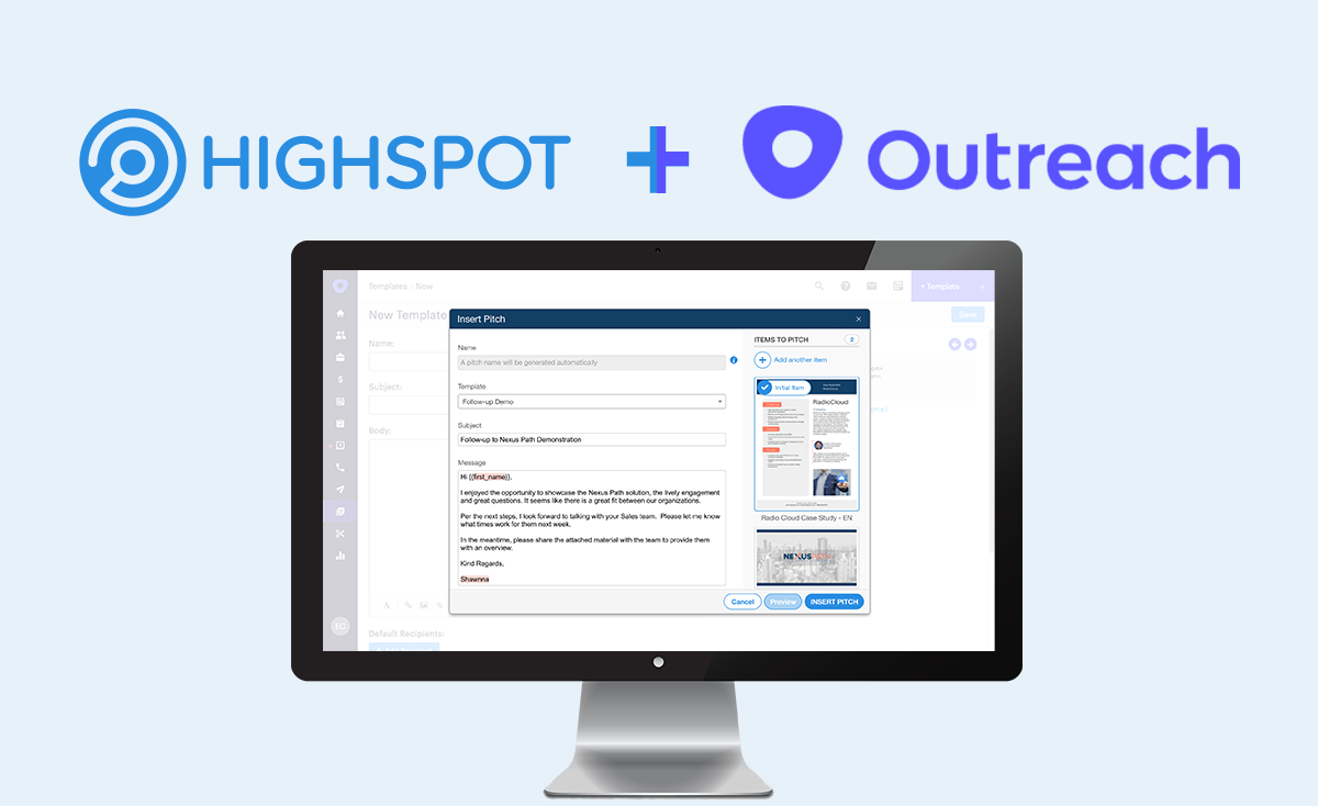 Outreach announces integration with Highspot