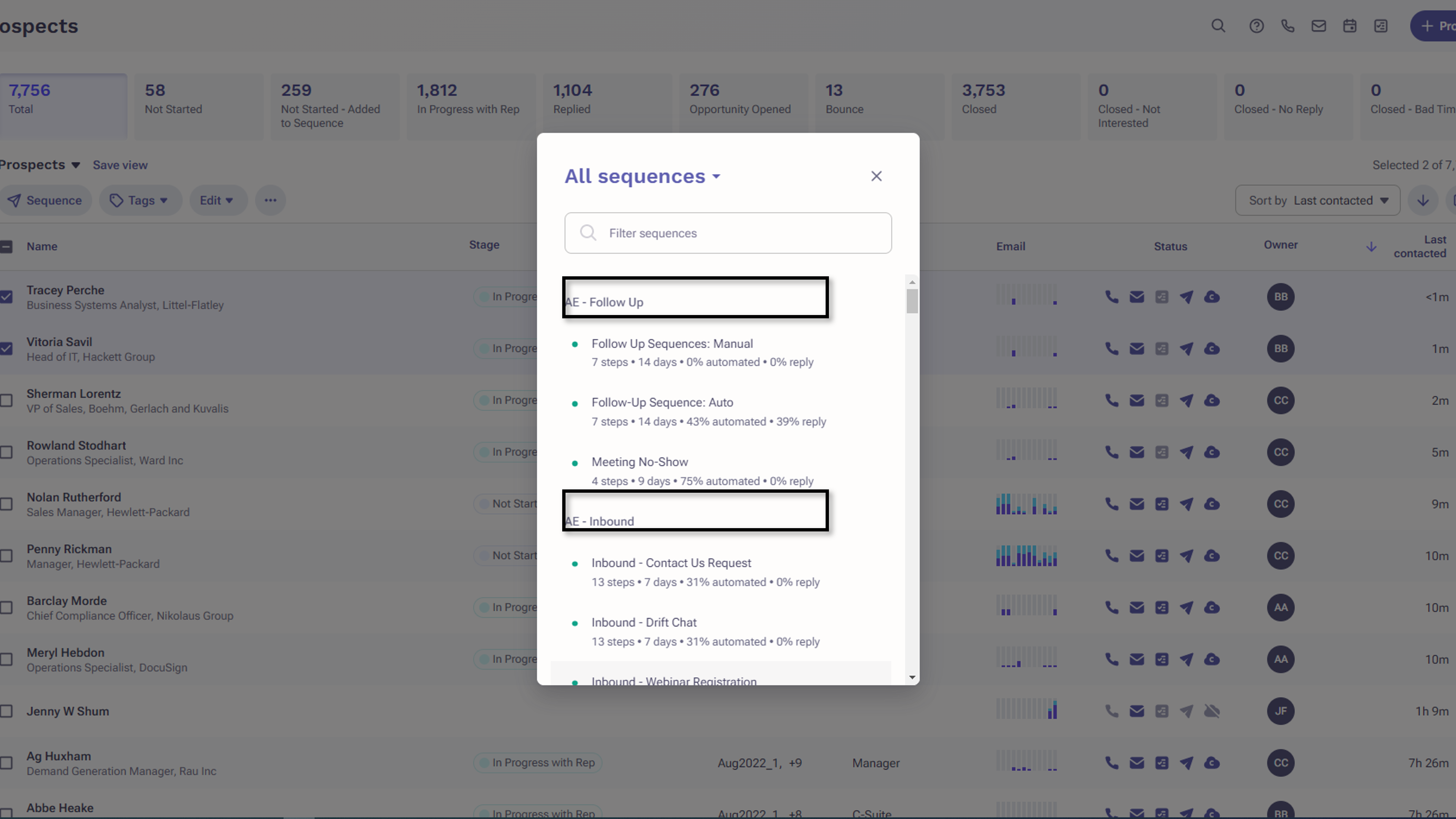 Content Governance Sequence Page