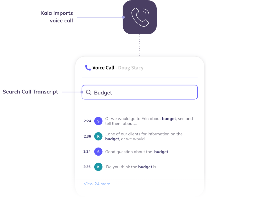 Outreach kaia voice import