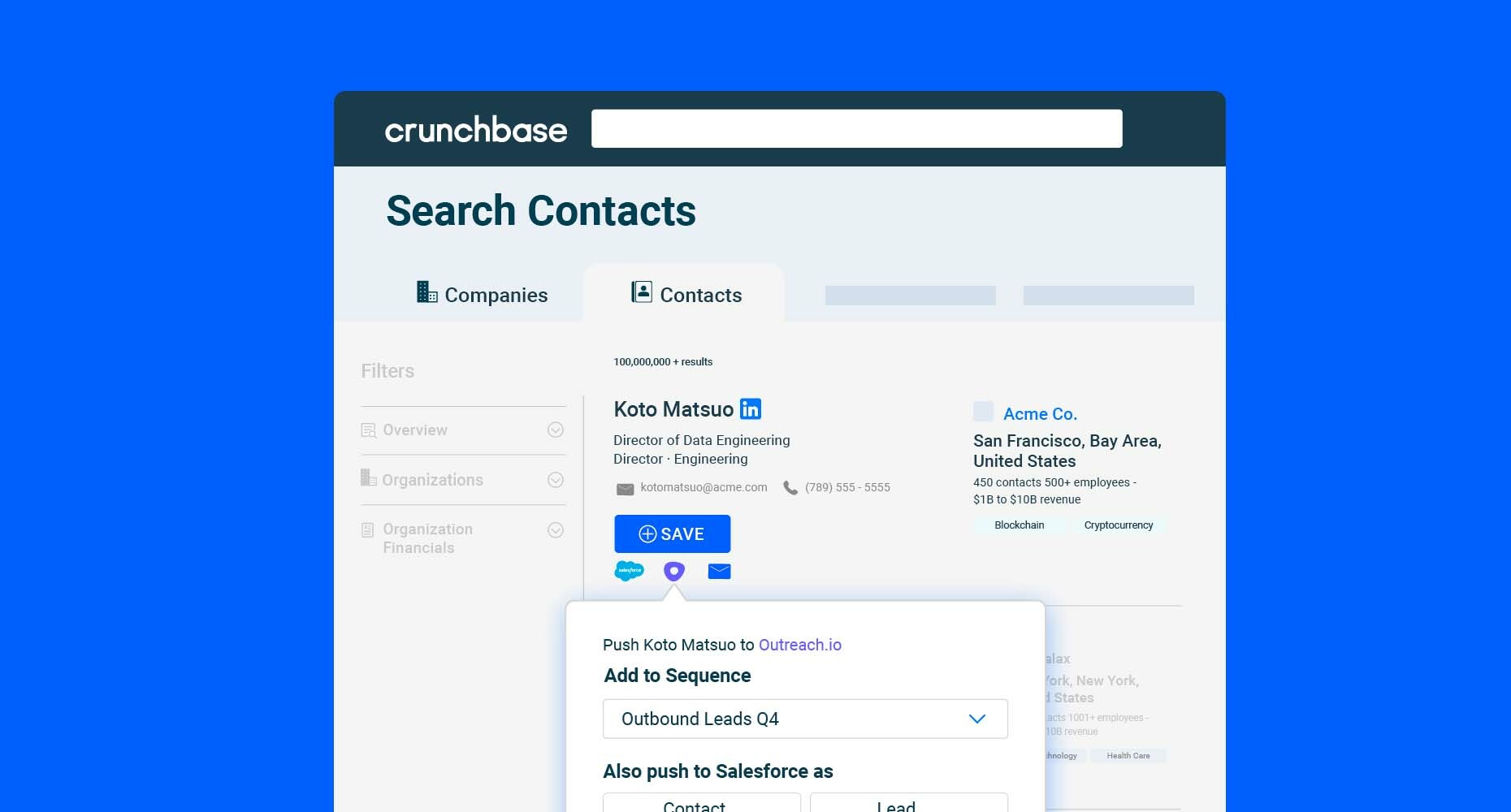 Build your pipeline faster with Outreach's new Crunchbase integration