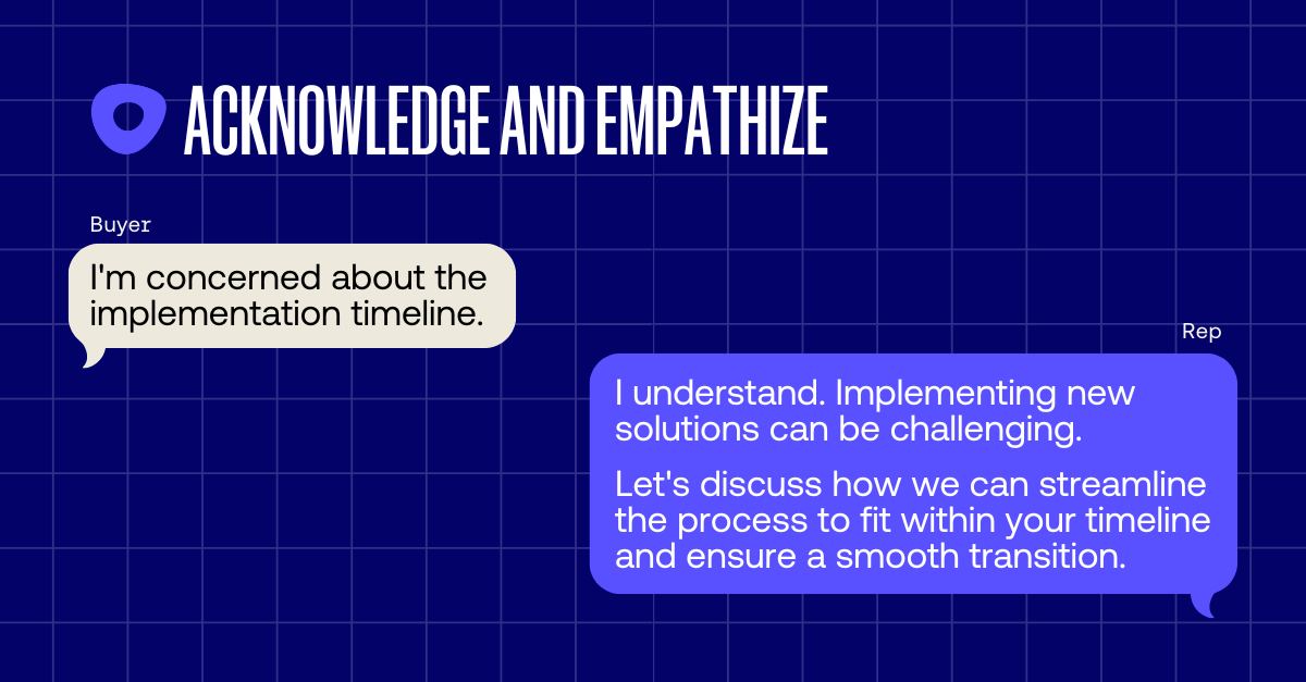 Objections acknowledge