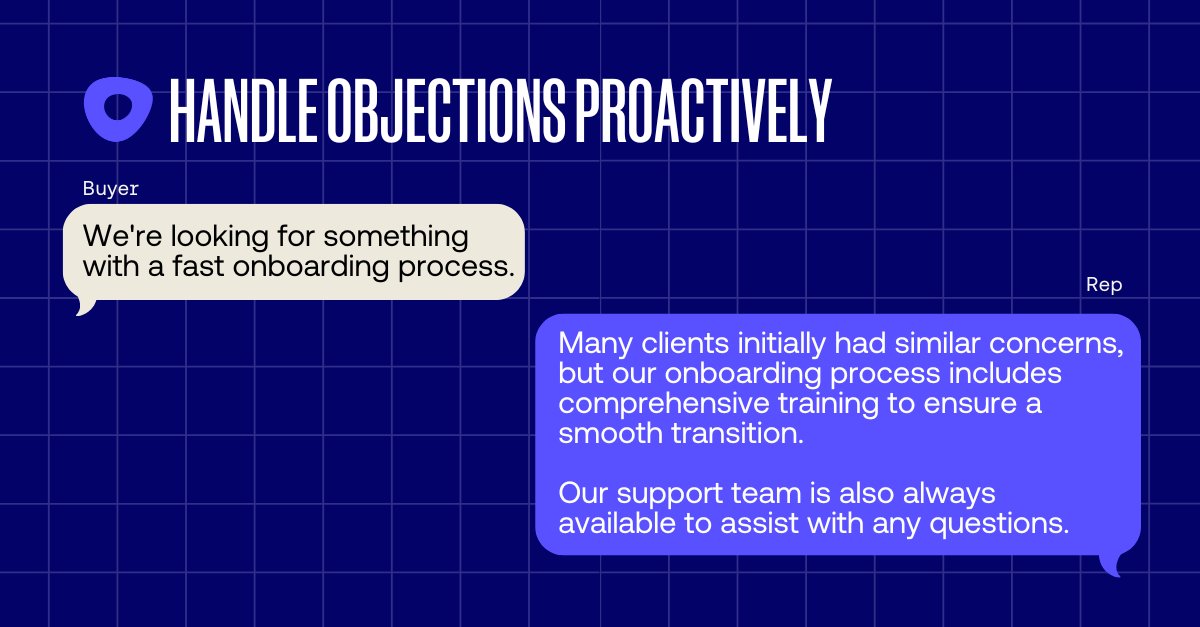 Objections proactive