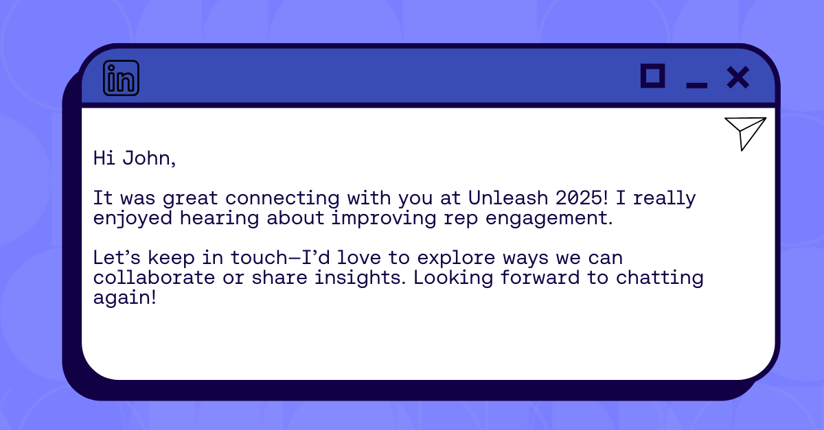 Post event networking