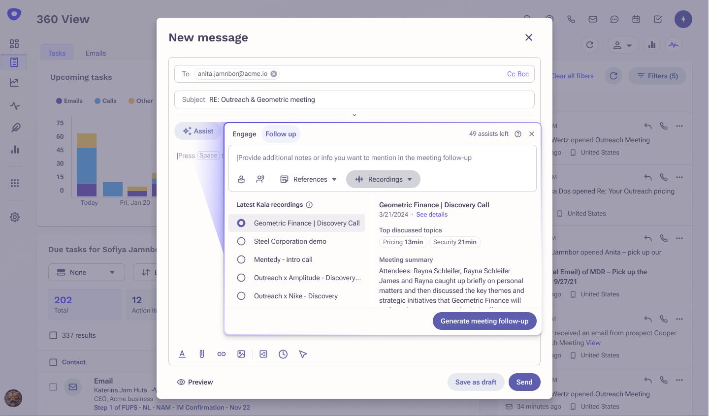 02 SEA Follow up Kaia recordings