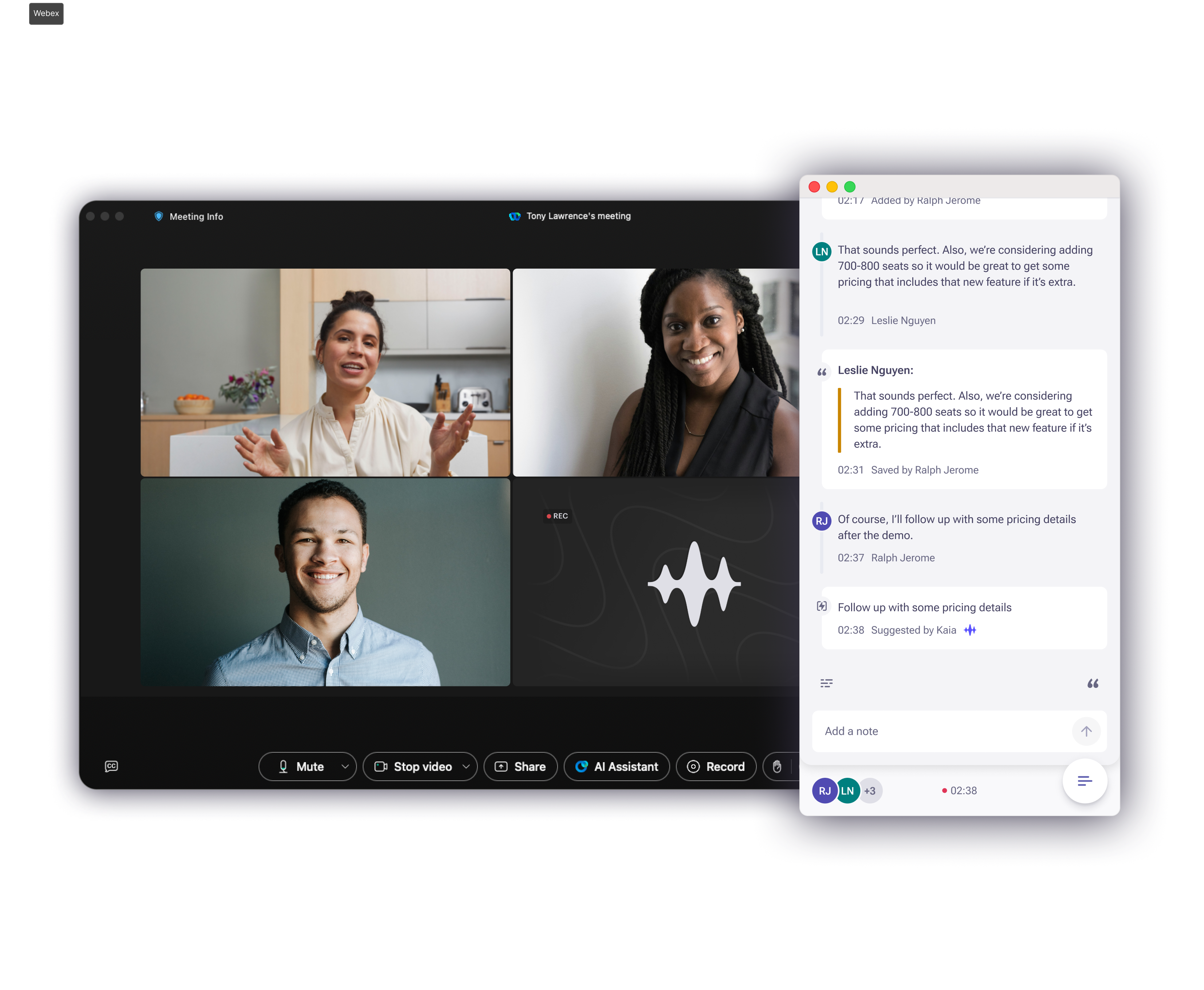 01 Kaia Live for Webex