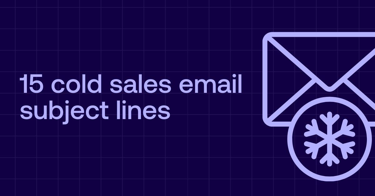 15 Cold sales email subject lines